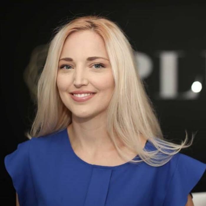 Smiling dental patient with porcelain veneers