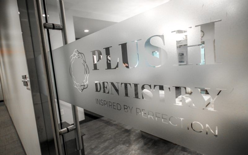 Plush Dentistry entrance door